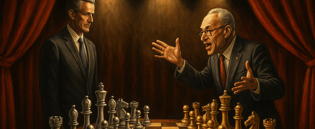 Shutdown Chess: Thune Plays for Time While Schumer Plays Theater